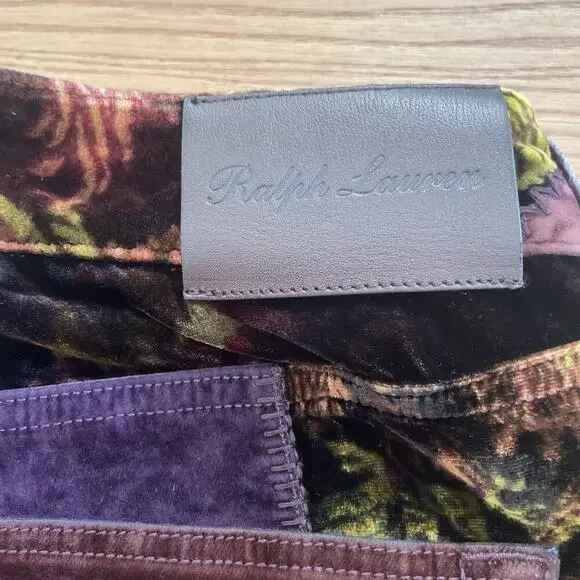 Ralph Lauren Collection Purple Label Patchwork 160 Slim Denim Jean Velvet 32 $3k - Picture 16 of 16